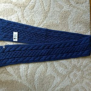 Northface cableknit acrylic and wool scarf- NWOT